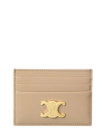 Celine Triomphe Leather Card Holder