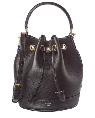 Celine Teen Clara Leather Bucket Bag