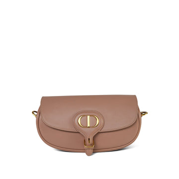 Dior Rose De Vents leather East West Bobby Bag Gold Hardware