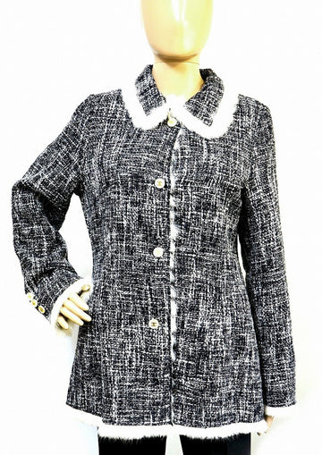 Chanel Wool Rabbit Fur Coat