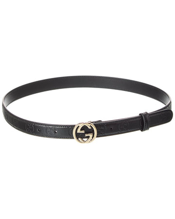 Gucci Interlocking G Leather Belt