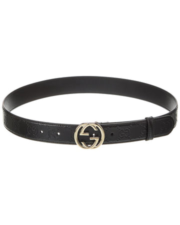 Gucci Interlocking G Leather Belt