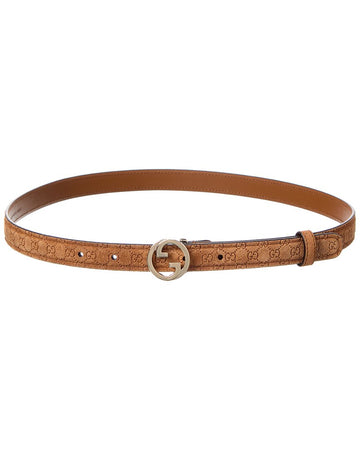 Gucci Blondie Thin Suede Belt