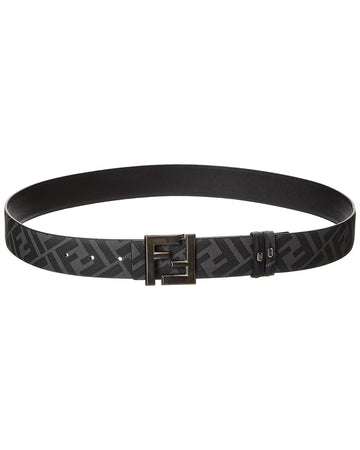 Fendi Ff Squared Leather Belt