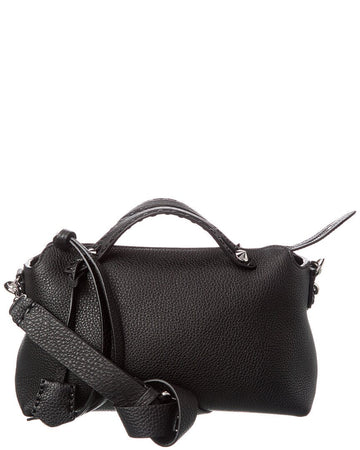 Fendi By The Way Selleria Medium Leather Shoulder Bag, Black