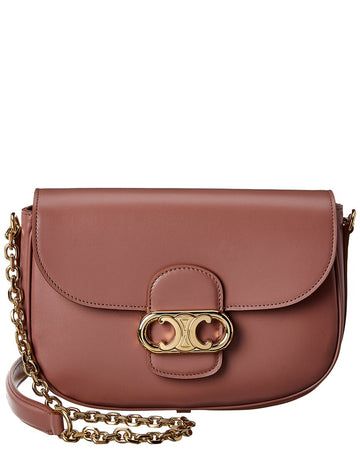 Celine Maillon Triomphe Medium Leather Shoulder Bag