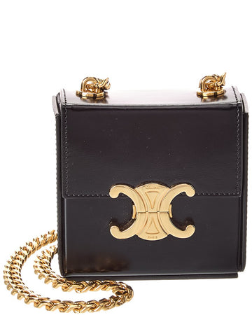 Celine Box Triomphe Mini Leather Crossbody ( Pre-Loved)