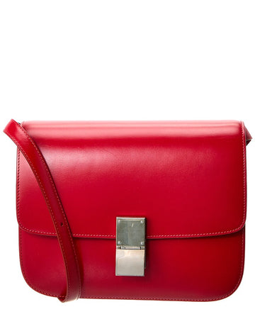 Celine Classic Medium Leather Shoulder Bag ( Pre-Loved)