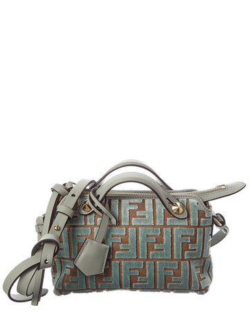 Fendi By The Way Soft Mini Velvet & Leather Shoulder Bag