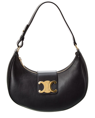 Celine Ava Triomphe Medium Leather Shoulder Bag