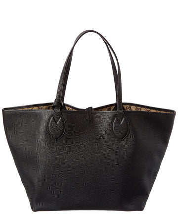 Gucci Totissima Large Reversible Leather & Gg Canvas Tote