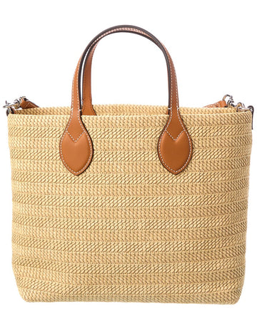 Gucci Small Leather-Trim Tote