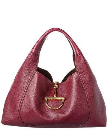 Gucci Softbit Maxi Leather Shoulder Bag