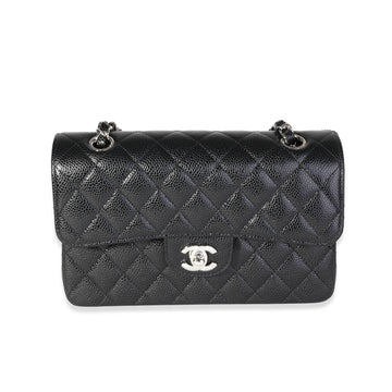 Top Quality Chanel Black Quilted Leather Small Classic Double New Bag