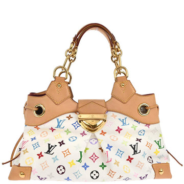 Louis Vuitton 2009 White Monogram Multicolor Ursula Handbag M40123