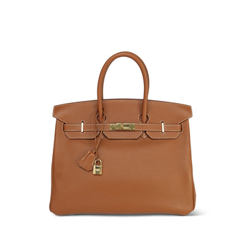 Birkin 35 Gold Togo  D Square Stamp