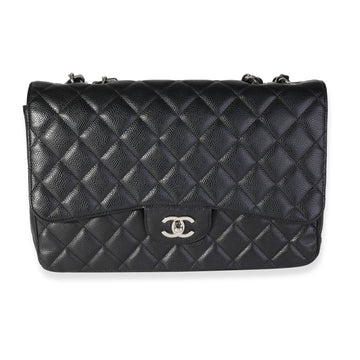 Top Quality Chanel Black Quilted Leather Jumbo Classic Single New Bag