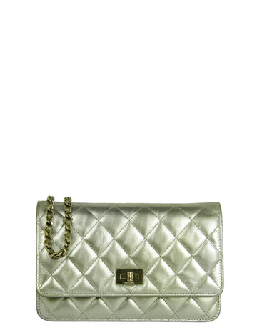 Chanel Gold Leather Reissue WOC Crossbody Bag