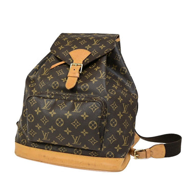 Louis Vuitton Montsouris Gm  Canvas Backpack Bag