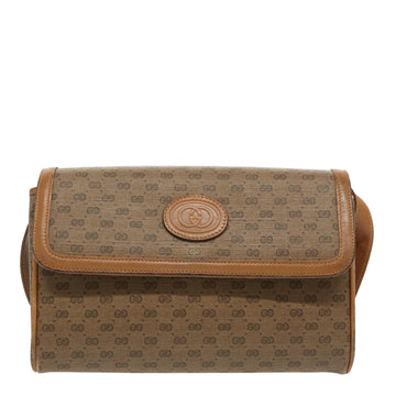 Gucci Micro Small Gg Canvas Brown Canvas Shoulder New 1:1 Bags