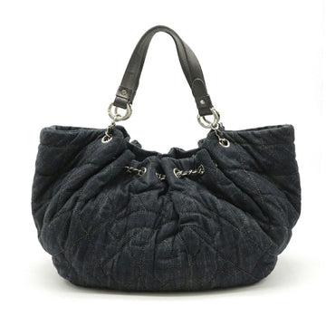 Top Quality Chanel Leather/denim Leather Coco Cabas GM Tote