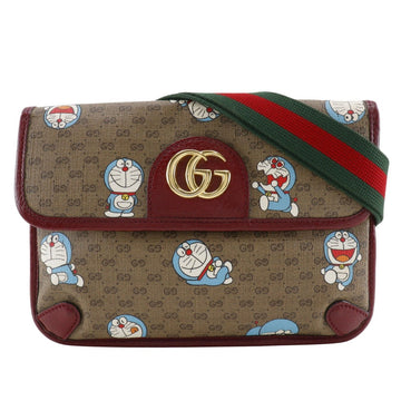 Gucci Doraemon Brown Canvas Shoulder New 1:1 Bags
