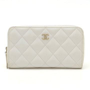 Top Quality Chanel Leather Matelasse Small Zip Wallet