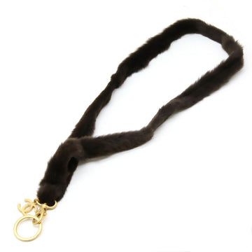 Chanel Neck Strap Weasel Fur Neck Strap