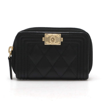 Top Quality Chanel BOY Top Quality Chanel Leather Leather Coin Case A80602