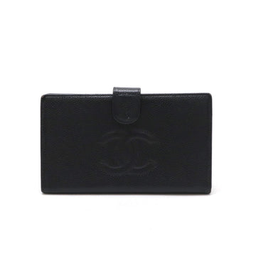 Top Quality Chanel Leather Skin Coco Mark Long Wallet A13498