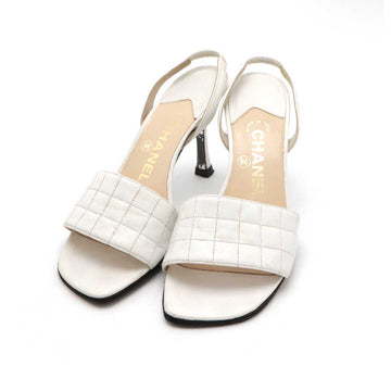 Chanel Leather Choco Bar Sandals