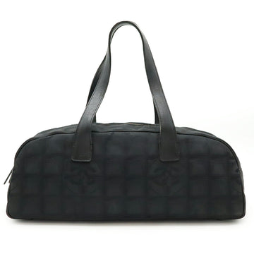 Chanel Nylon Jacquard New Travel Line Mini Boston Bag Handbag A15828