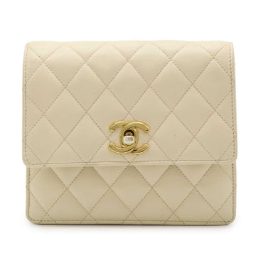 Chanel Matelasse Coco Mark Leather Waist Bag