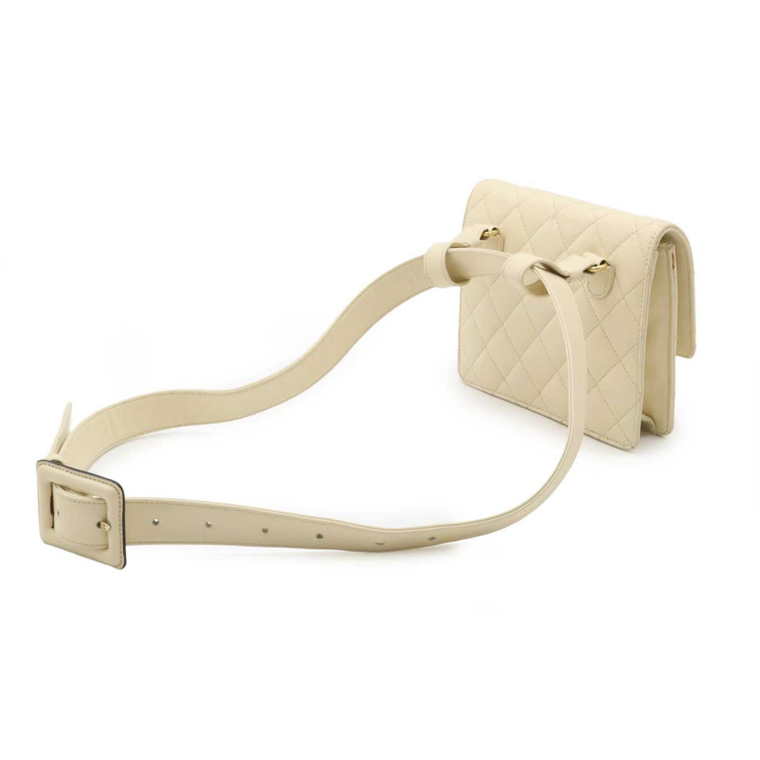 Chanel Matelasse Coco Mark Leather Waist Bag