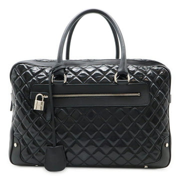 Chanel Matelasse Leather Boston Bag