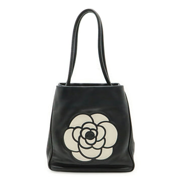 Chanel Camellia 2way Shoulder Bag Leather