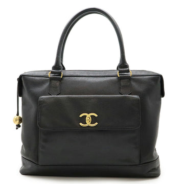 Chanel Coco Mark Caviar Tote Bag