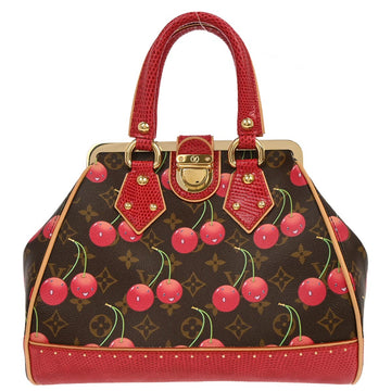 Louis Vuitton *  Lizard Monogram Cherry Sac Fermoir MM M95003