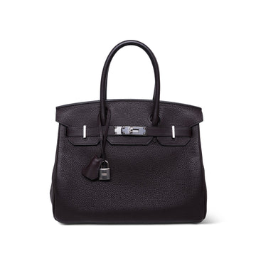 Birkin 30 Verso Rouge Sellier/Bordeaux leather Palladium Plated Z Stamp