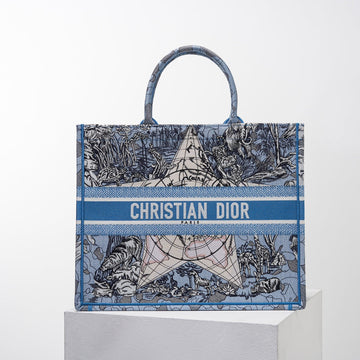 DIR1286 Book Tote blue big size MINI 36.5CM 41.5CM blue