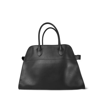 The Row Margaux 15 Black leather Bag