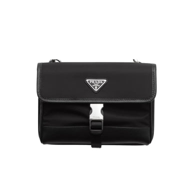 PR RE NYLON AND SAFFIANO LEATHER SMARTPHONE CASE BLACK 14CM 2ZH108 2DMH F0002