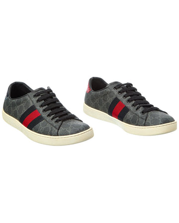 Gucci Ace Gg Supreme Canvas & Leather Sneaker ( )