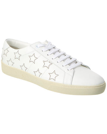 Saint Laurent Sl06 Star Leather Sneaker