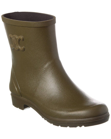 Celine Cropped Rubber Rain Boot