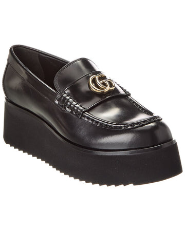 Gucci Double G Creeper Leather Loafer