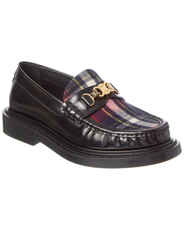 Celine Triomphe Tarta & Leather Loafer