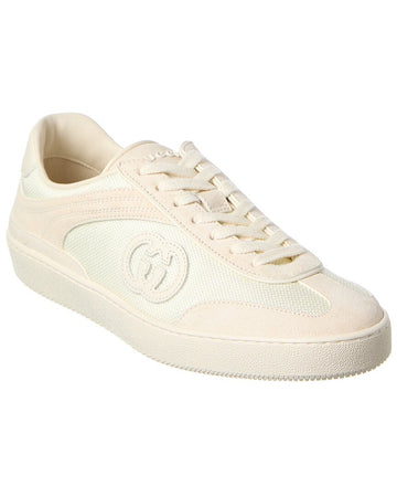 Gucci G75 Canvas & Suede Sneaker