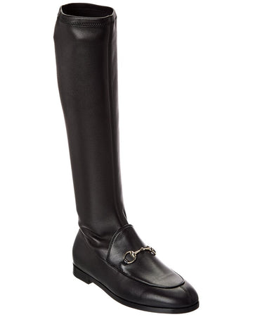 Gucci Jordaan Leather Knee-High Boot