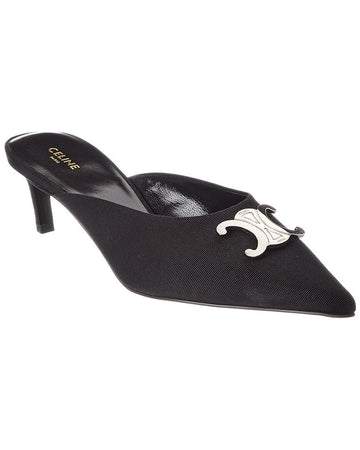 Celine Alma Triomphe Grosgrain Mule